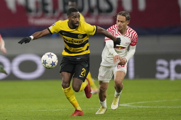 Leipzig holds on to beat Young Boys 2 1 in Champions League after